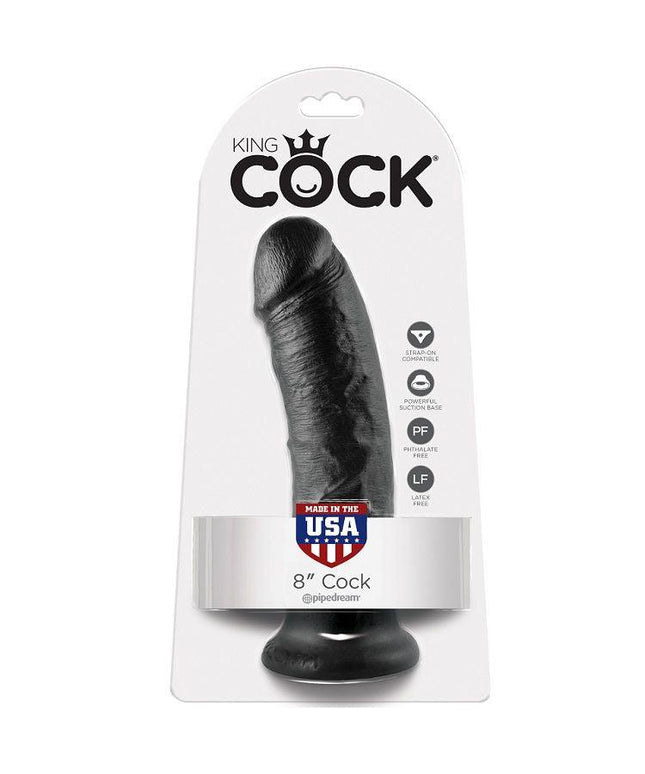 KING COCK - 8 DILDO NERO 20.3 CM - Only Vibes