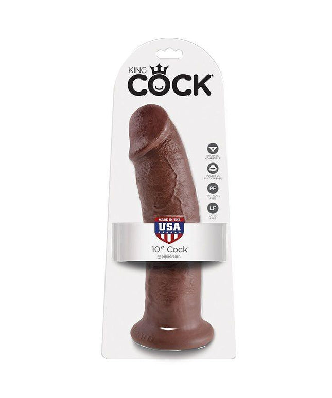 KING COCK - 10 DILDO MARRONE 25.4 CM - Only Vibes