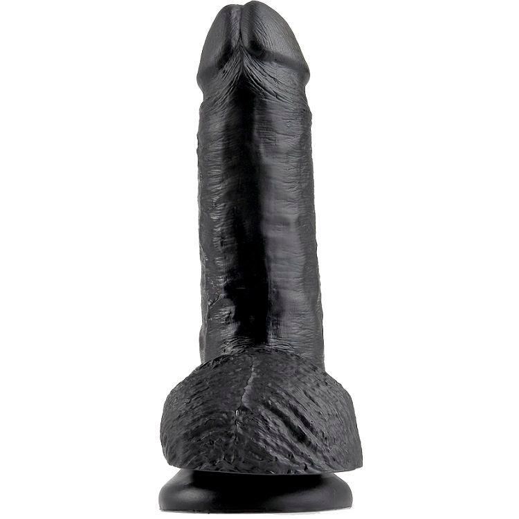 KING COCK - 7 DILDO NERO CON SFERE 17.8 CM - Only Vibes