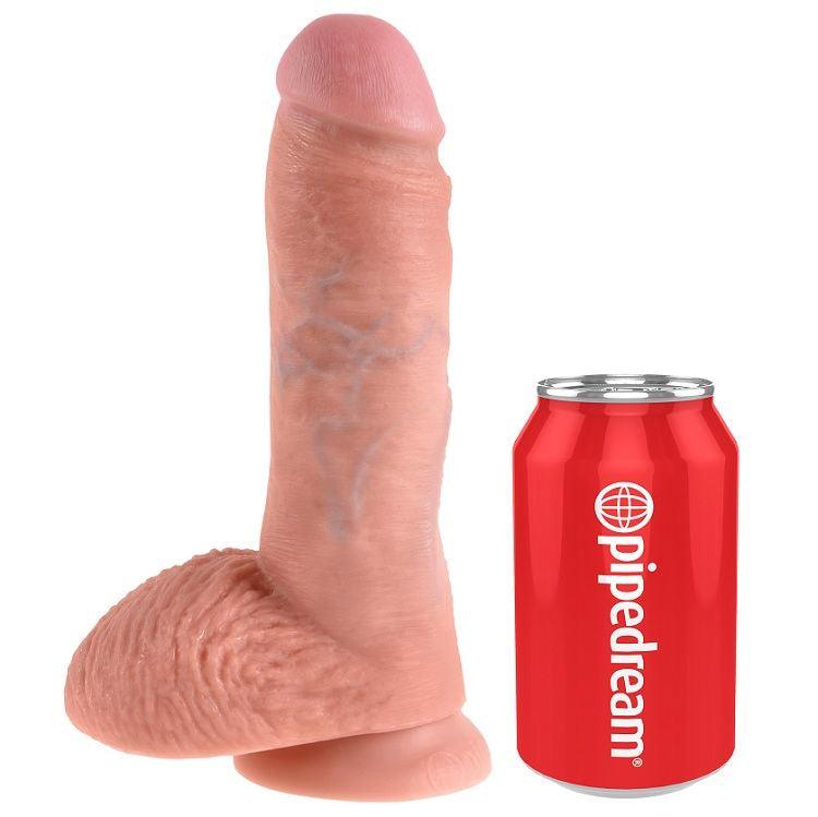 KING COCK - 8 DILDO FLESH CON SFERE 20.3 CM - Only Vibes