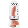 KING COCK - 9 DILDO FLESH CON SFERE 22.9 CM - Only Vibes