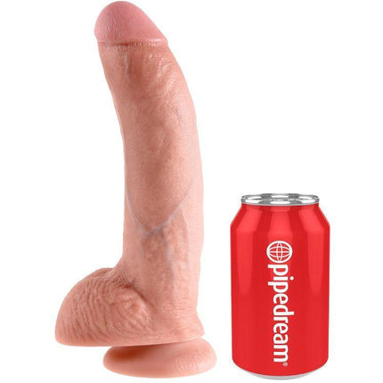 KING COCK - 9 DILDO FLESH CON SFERE 22.9 CM - Only Vibes