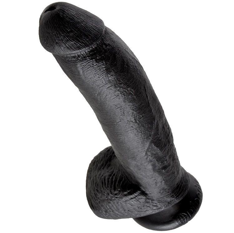 KING COCK - 9 DILDO NERO CON SFERE 22.9 CM - Only Vibes