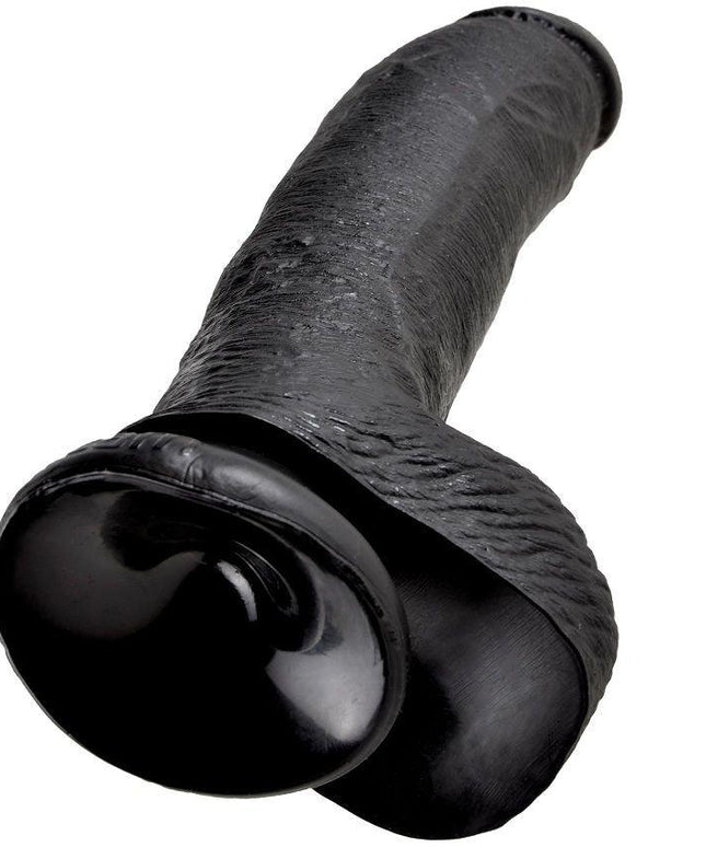 KING COCK - 9 DILDO NERO CON SFERE 22.9 CM - Only Vibes