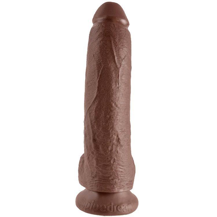 KING COCK - 9 DILDO MARRONE CON SFERE 22.9 CM - Only Vibes