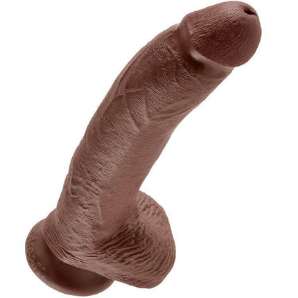 KING COCK - 9 DILDO MARRONE CON SFERE 22.9 CM - Only Vibes