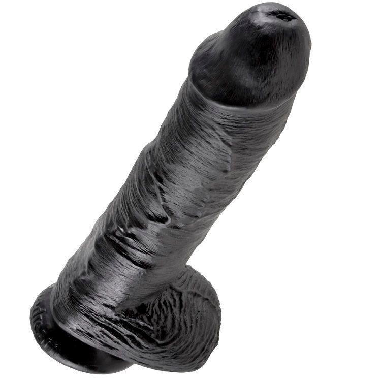 KING COCK - 10 DILDO NERO CON SFERE 25.4 CM - Only Vibes