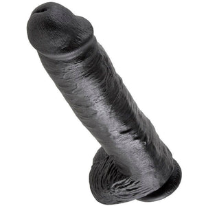 KING COCK - 11 DILDO NERO CON SFERE 28 CM - Only Vibes