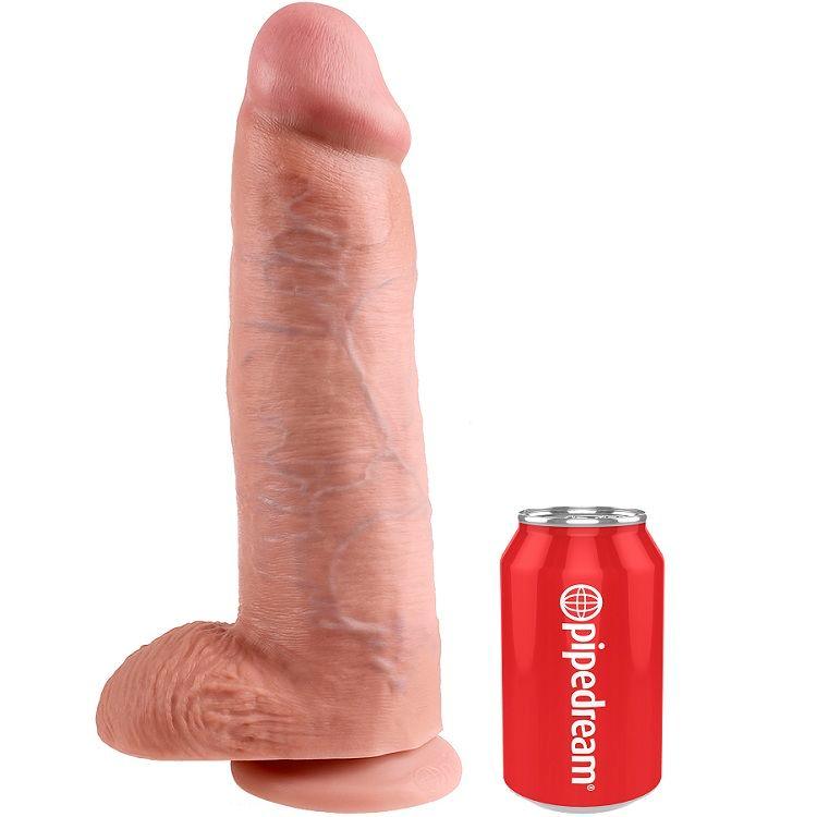 KING COCK - 12 DILDO FLESH CON SFERE 30.48 CM - Only Vibes