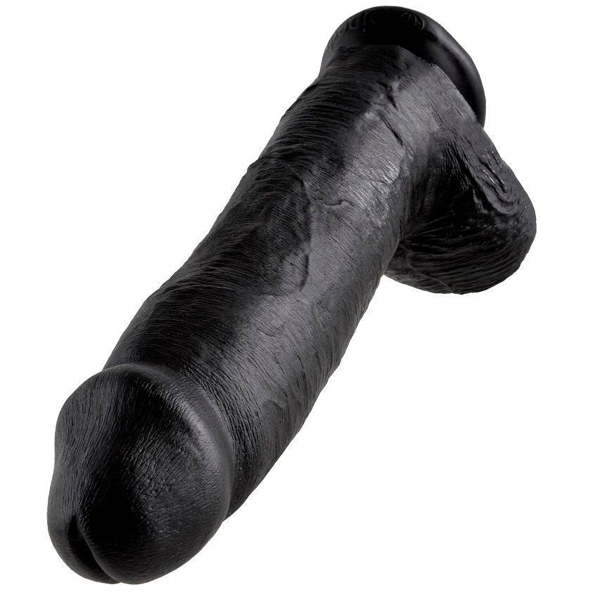 KING COCK - 12 DILDO NERO CON SFERE 30.48 CM - Only Vibes