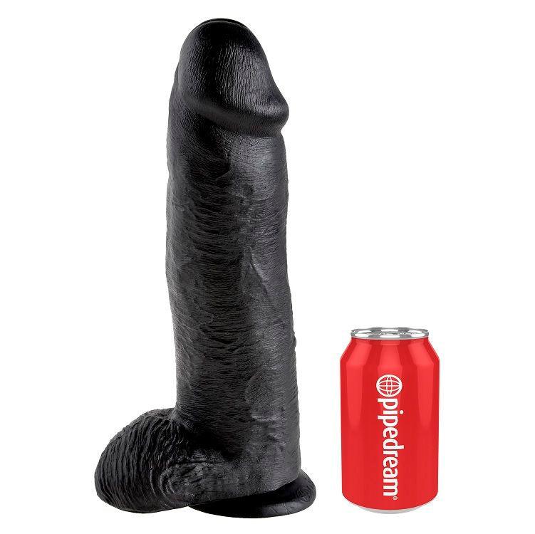 KING COCK - 12 DILDO NERO CON SFERE 30.48 CM - Only Vibes