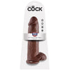 KING COCK - 12 DILDO MARRONE CON SFERE 30.48 CM - Only Vibes