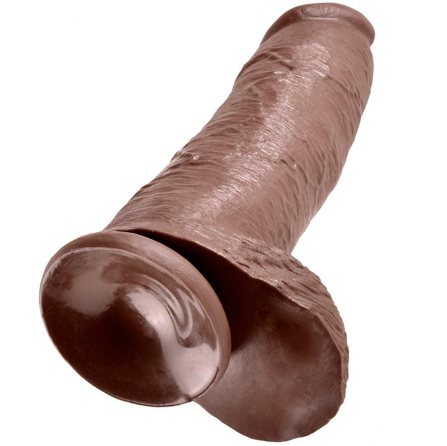 KING COCK - 12 DILDO MARRONE CON SFERE 30.48 CM - Only Vibes