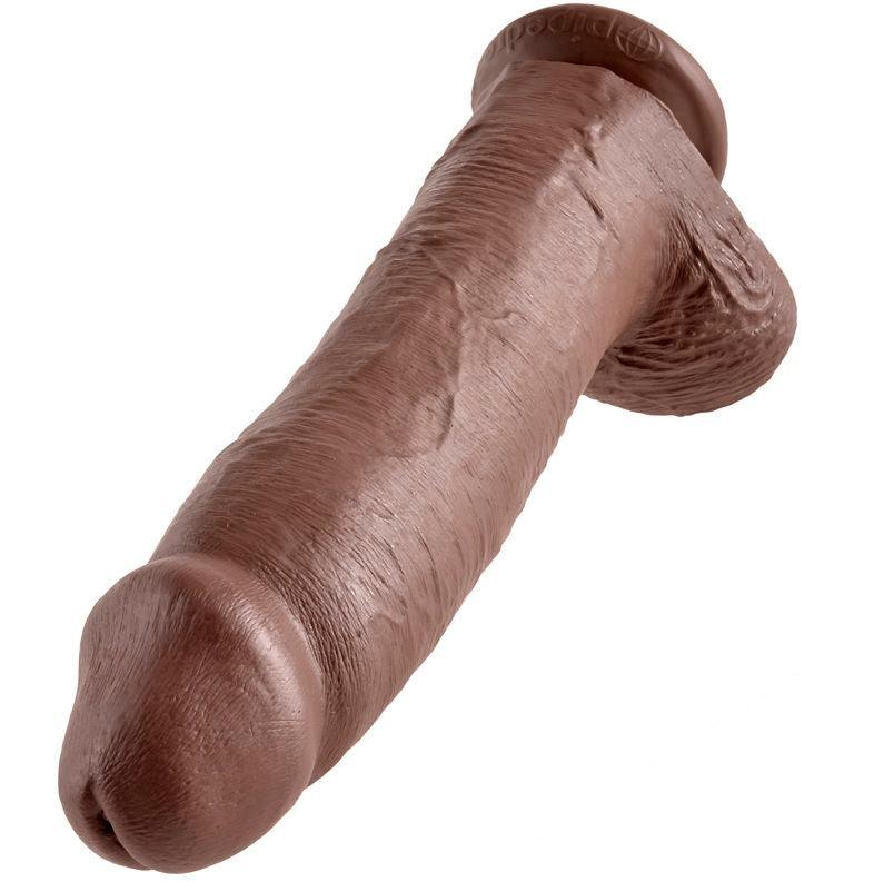 KING COCK - 12 DILDO MARRONE CON SFERE 30.48 CM - Only Vibes