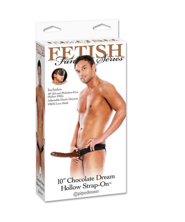 FETISH FANTASY SERIES - CHOCOLATE DREAM HOLLOW STRAP-ON - Only Vibes