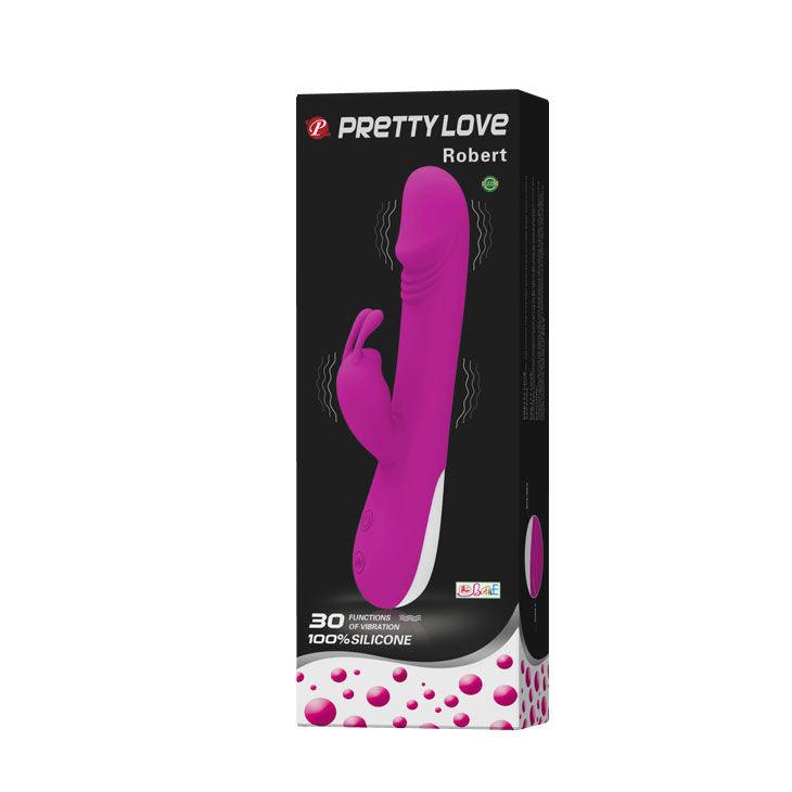 PRETTY LOVE - FLIRTAZIONE VIBRATORE ROBERT CON STIMOLATORE CLITORIDE - Only Vibes