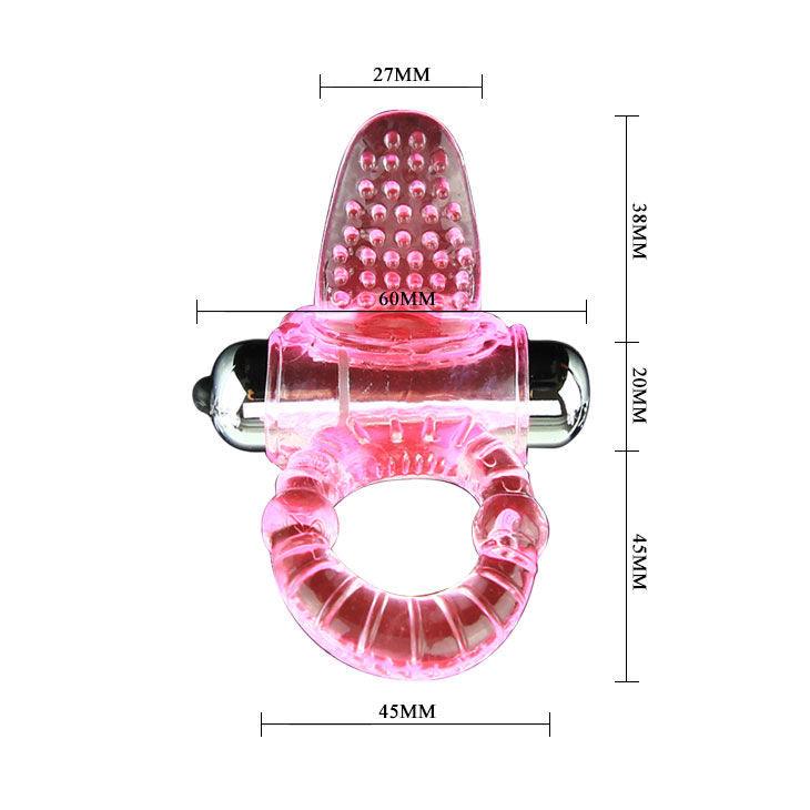 BAILE - ANELLO DOLCE ABS 10 RITMI ANELLO VIBRATORE PENE ROSA - Only Vibes