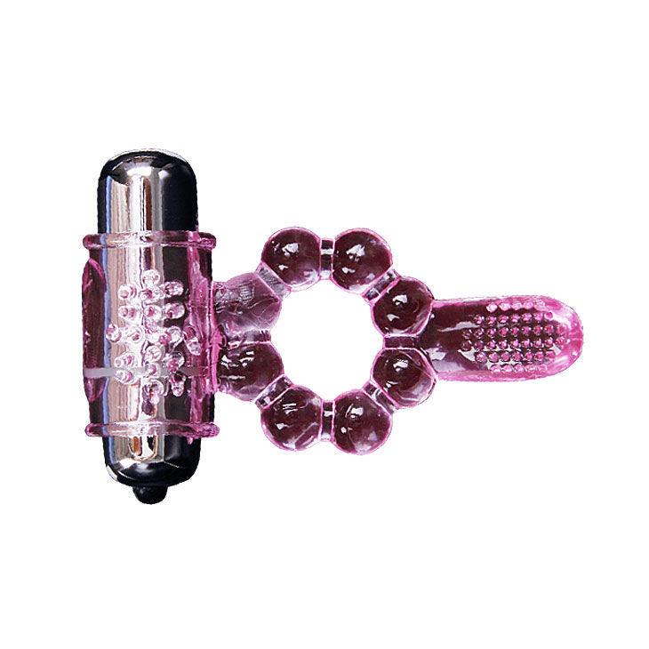 BAILE - ANELLO IN SILICONE 10 RITMI DI LINGUA CON VIBRAZIONE ROSA - Only Vibes