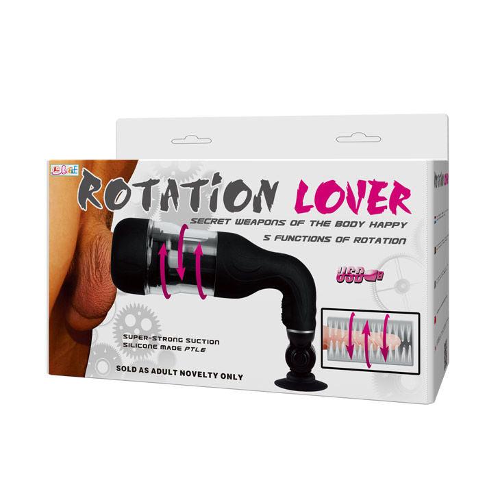 BAILE - MASTURBATORE AUTOMATICO ROTATION LOVER CON SUPPORTO - Only Vibes