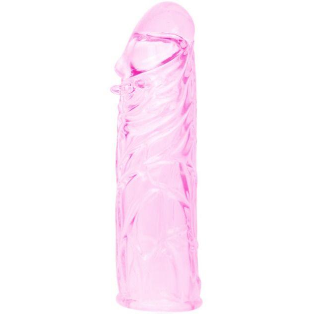 BAILE - COPERTURA PENE IN SILICONE STIMOLANTE ROSA 13 CM - Only Vibes