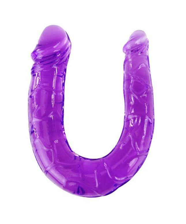 BAILE - DOPPIO DILDO IN JELLY FLESSIBILE LILLA - Only Vibes