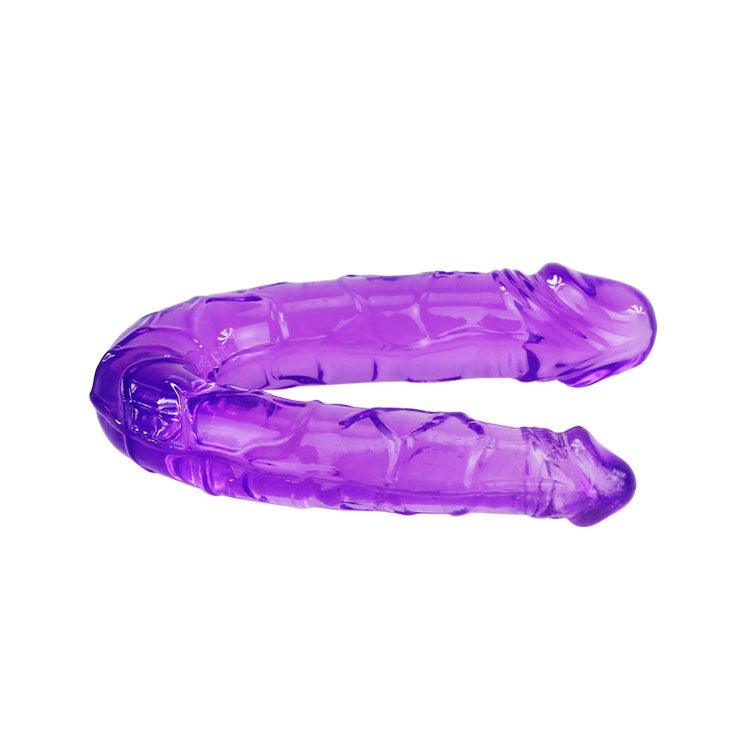 BAILE - DOPPIO DILDO IN JELLY FLESSIBILE LILLA - Only Vibes