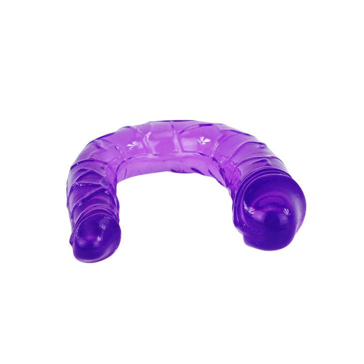 BAILE - DOPPIO DILDO IN JELLY FLESSIBILE LILLA - Only Vibes