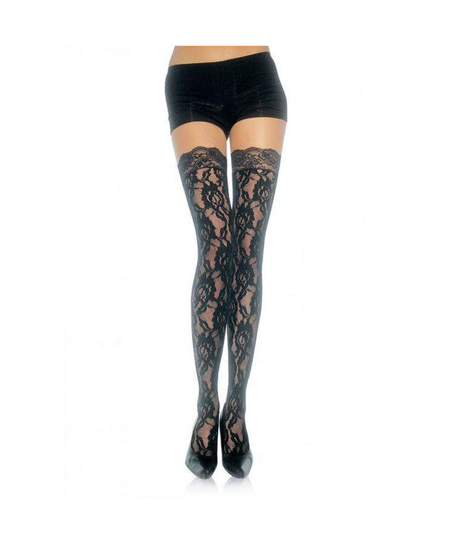 LEG AVENUE - CALZE IN PIZZO FLOREALE - Only Vibes