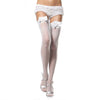 LEG AVENUE - COLLANT BIANCO CON DETTAGLIO TOP IN PIZZO E FIOCCO IN RASO - Only Vibes