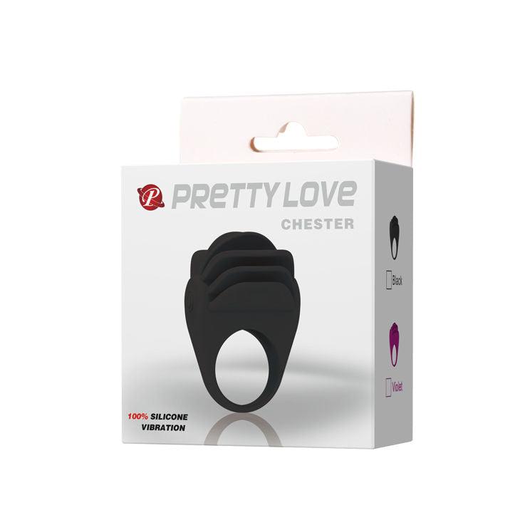 PRETTY LOVE - ANELLO VIBRATORE NERO CHESTER - Only Vibes