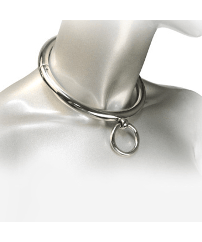 METAL HARD - COLLANA BDSM CON ANELLO 10CM - Only Vibes