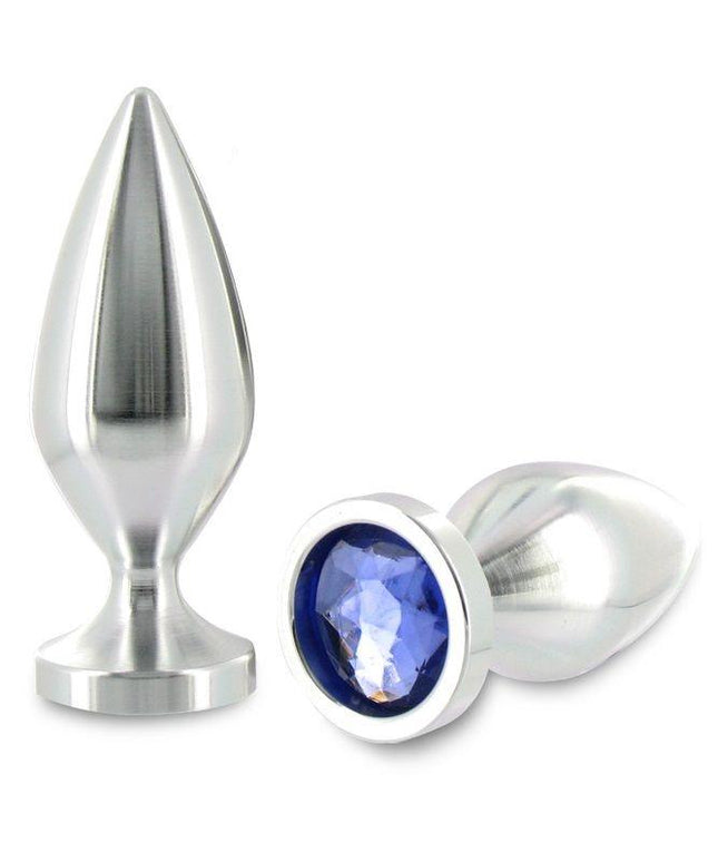 METAL HARD - PLUG ANALE METALLO ALIMINIO COLORE CRISTALLO PICCOLO 5.71 CM - Only Vibes