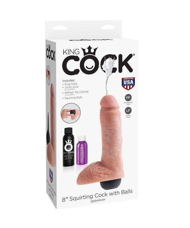 KING COCK - PENE EIACOLATORE NATURALE REALISTICO 20.32 CM - Only Vibes