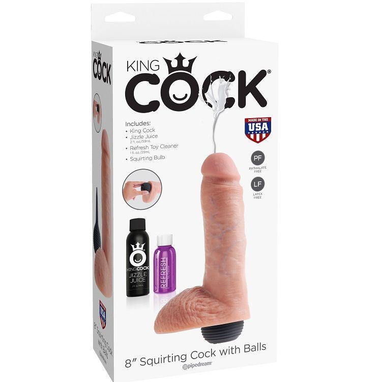 KING COCK - PENE EIACOLATORE NATURALE REALISTICO 20.32 CM - Only Vibes