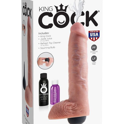 KING COCK - PENE EIACOLATORE NATURALE REALISTICO 27.94 CM