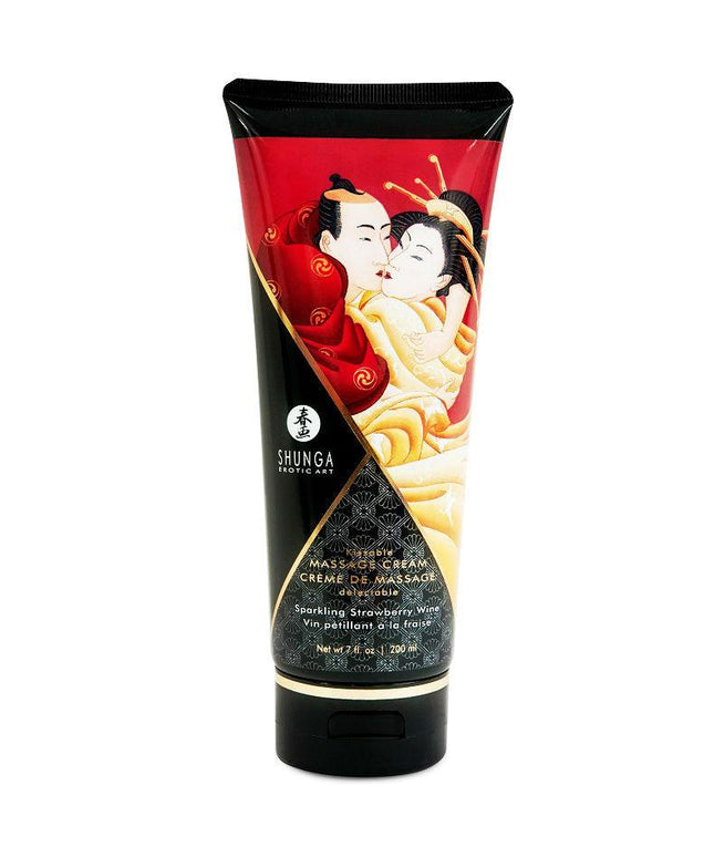SHUNGA - CREMA DA MASSAGGIO FRAGOLA E CAVA 200 ML - Only Vibes