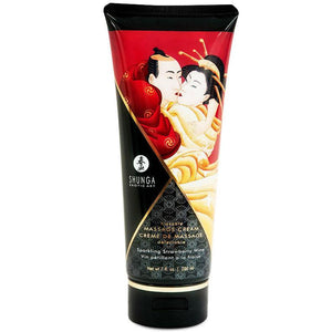 SHUNGA - CREMA DA MASSAGGIO FRAGOLA E CAVA 200 ML - Only Vibes