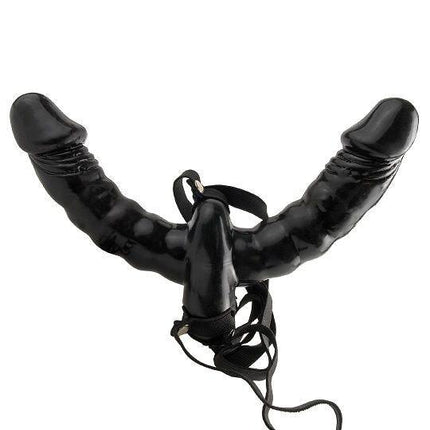 FETISH FANTASY SERIES - VIBRANTE DOPPIO DELIZIO STRAP-ON. - Only Vibes