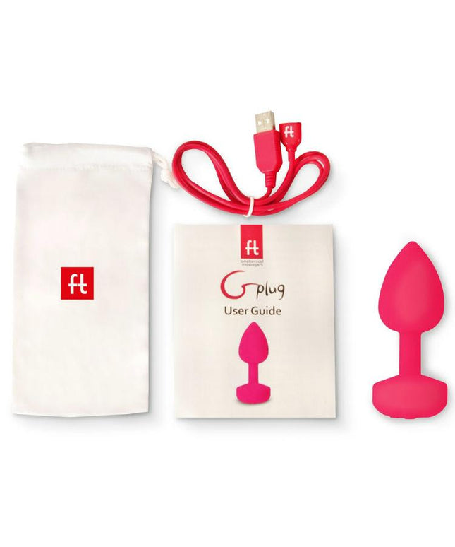 G-VIBE - FUNTOYS GPLUG VIBRATORE ANALE RICARICABILE GRANDE BLU CIELO 3,9 CM - Only Vibes
