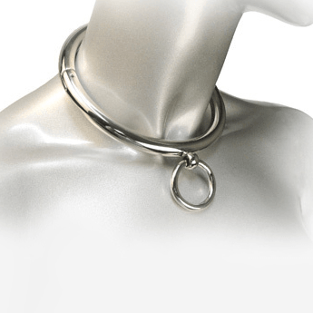 METAL HARD - COLLANA BDSM CON ANELLO 18CM - Only Vibes