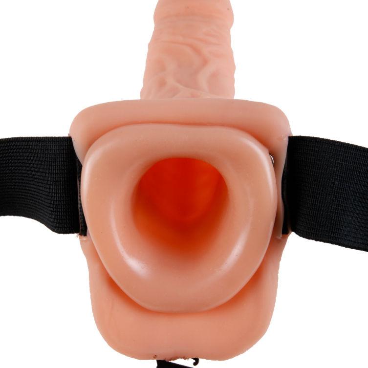 FETISH FANTASY SERIES - SERIES 7 HOLLOW STRAP-ON CON SFERE 17.8CM CARNE - Only Vibes