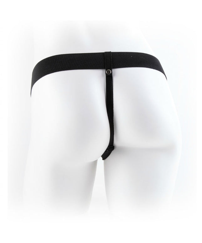 FETISH FANTASY SERIES - SERIES 9 HOLLOW STRAP-ON CON SFERE 22.9CM MARRONE