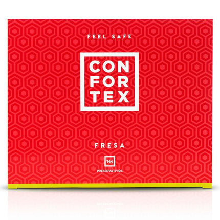 CONFORTEX - PRESERVATIVO FRAGOLA 144 UNITÀ - Only Vibes