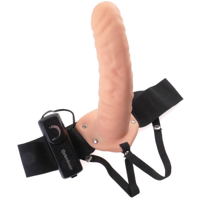 FETISH FANTASY SERIES - 19 CM STRAP-ON CAVO VIBRANTE MARRONE - Only Vibes