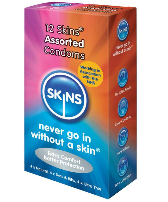 SKINS - PELLI PRESERVATIVI ASSORTITI 12 PACK - Only Vibes