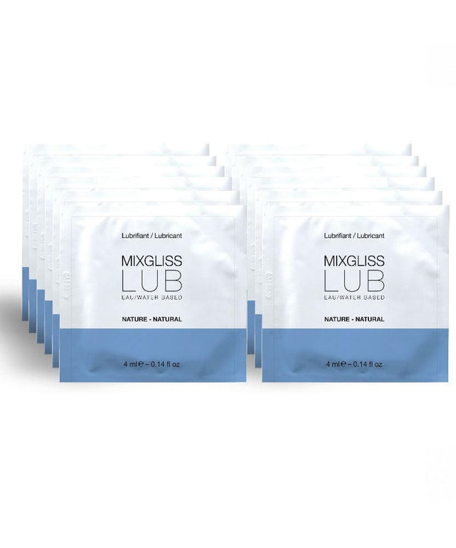 MIXGLISS - LUBRIFICANTE NATURALE A BASE ACQUA 12 MONODOSE 4 ML - Only Vibes