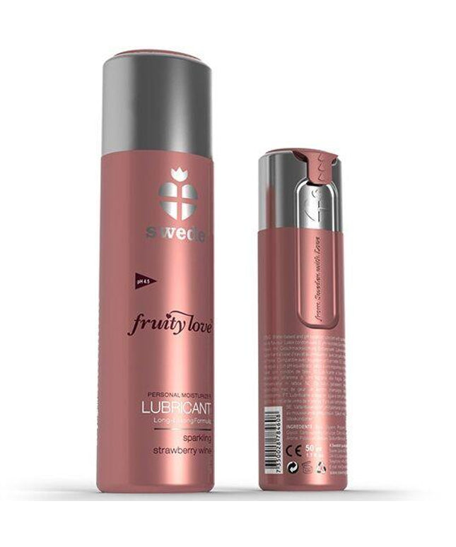 SWEDE - FRUITY LOVE LUBRIFICANTE FRAGOLA FRAGOLA VINO 100 ML - Only Vibes