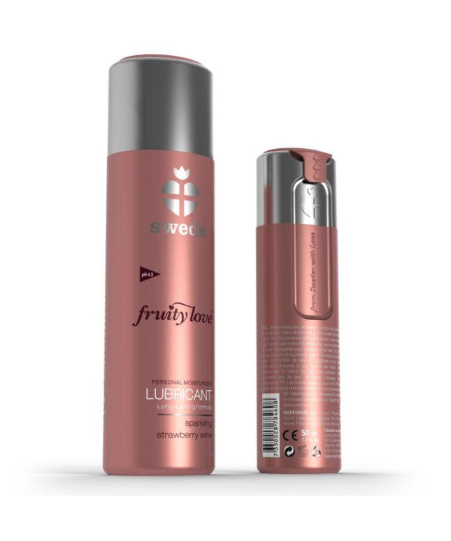 SWEDE - FRUITY LOVE LUBRIFICANTE FRAGOLA FRAGOLA VINO 50 ML - Only Vibes