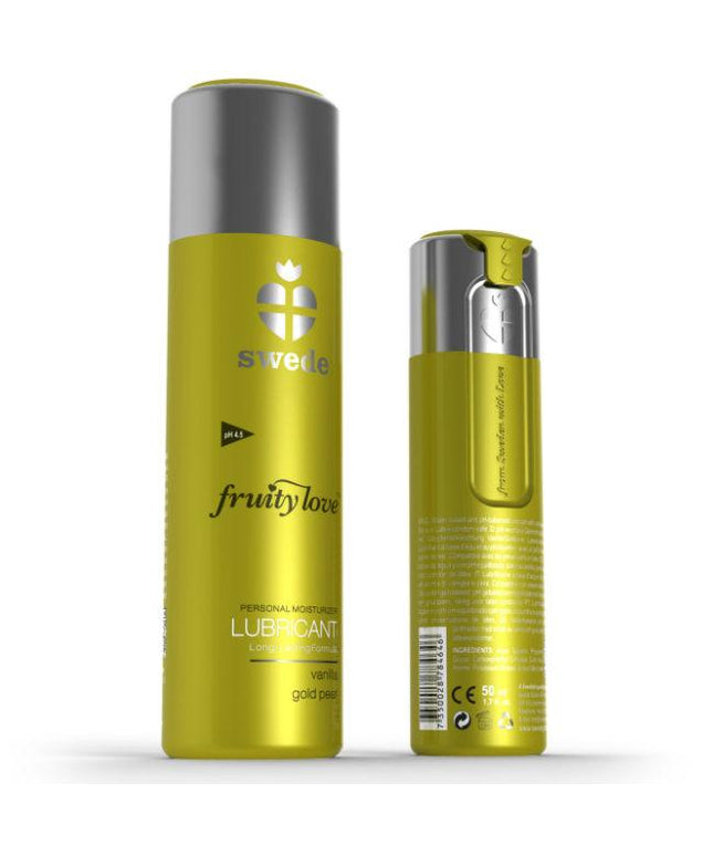SWEDE - FRUITY LOVE LUBRIFICANTE VANIGLIA GOLD PERA 100 ML - Only Vibes