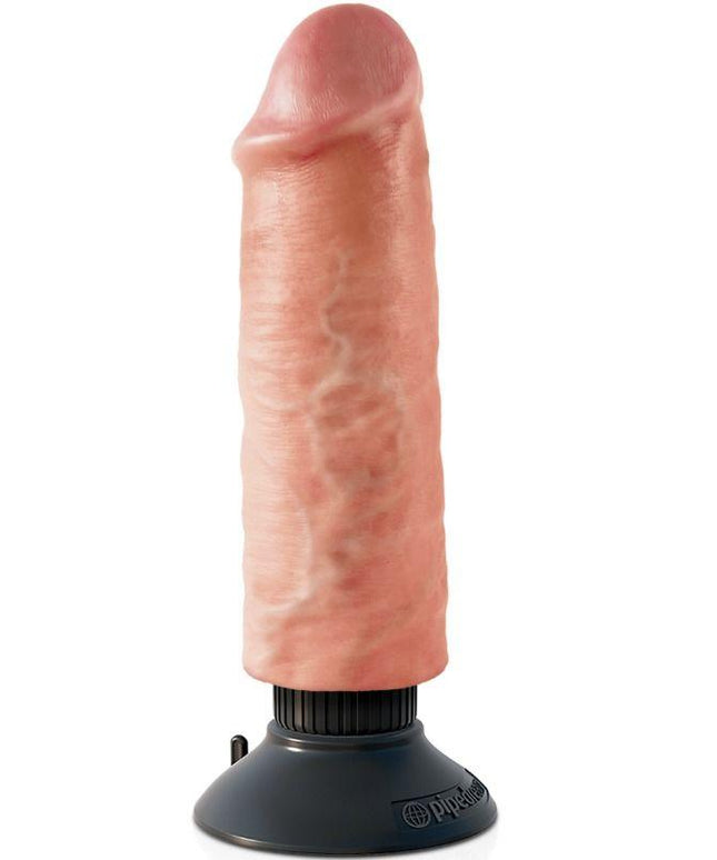 KING COCK - DILDO VIBRATORE 15.24 CM NATURALE - Only Vibes